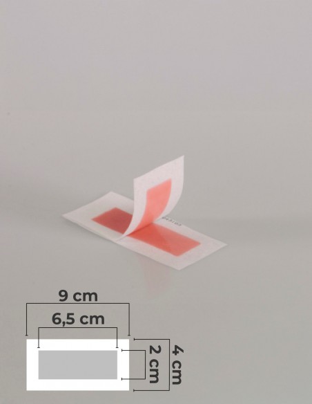 Dimensioni effettive in centimetri delle strisce depilatorie viso