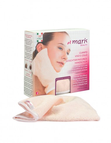 Confezione del guanto struccante decontestualizzata